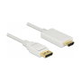 DeLOCK Cable Adaptador DisplayPort 1.2a a HDMI de 3 m Blanco