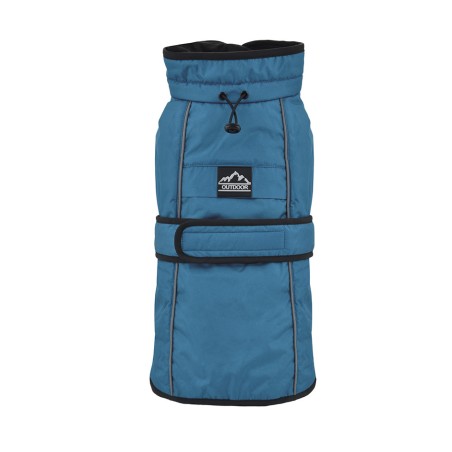 Nayeco La Tormenta Perfecta Impermeable para Perro con Forro Polar, Sin Patas, Azul 25 cm
