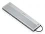 Aisens USB-C Dock 12 en 1 Gris ASUC-12P020-GR con 2xHDMI, DP, RJ45 y PD 100W