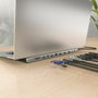 Aisens USB-C Dock 12 en 1 Gris ASUC-12P020-GR con 2xHDMI, DP, RJ45 y PD 100W