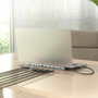 Aisens USB-C Dock 12 en 1 Gris ASUC-12P020-GR con 2xHDMI, DP, RJ45 y PD 100W
