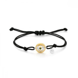 Secrecy Pulsera Adventurers de Plata de Ley 925 con Topacio y Baño de Oro 18K