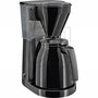 MELITTA Cafetera Eléctrica Easy Term 12 Tazas, Negro con Recipiente Térmico