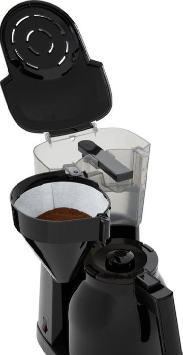 MELITTA Cafetera Eléctrica Easy Term 12 Tazas, Negro con Recipiente Térmico