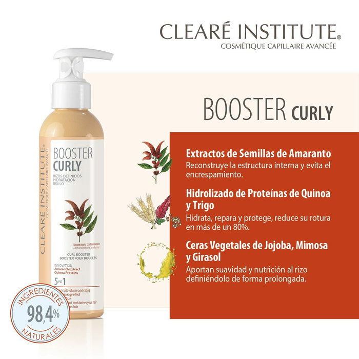 Clearé Institute Booster Curly Rizos Definidos Hidratación y Brillo 200 ml