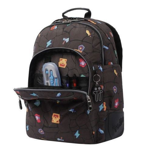 Totto Mochila Escolar Estampado Videojuego MA04ECO029-2210N-3Y7 Capacidad 20L