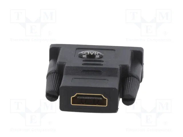SAVIO Adaptador DVI-D (24+1) a HDMI Negro SAVIO Adaptador DVI-D (24+1) a HDMI Negro