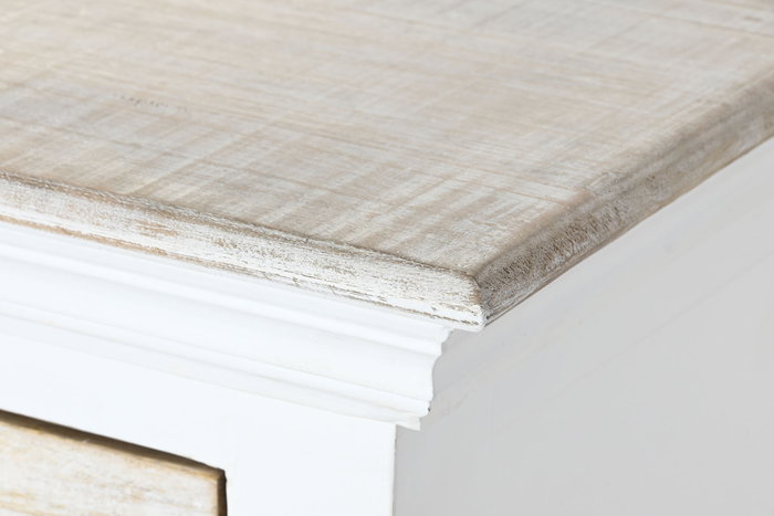 DKD Home Decor Comoda Romantico 6 Cajones Blanco Natural 150x40x100 cm DKD Home Decor Comoda Romantico 6 Cajones Blanco Natural 150x40x100 cm