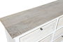 DKD Home Decor Comoda Romantico 6 Cajones Blanco Natural 150x40x100 cm