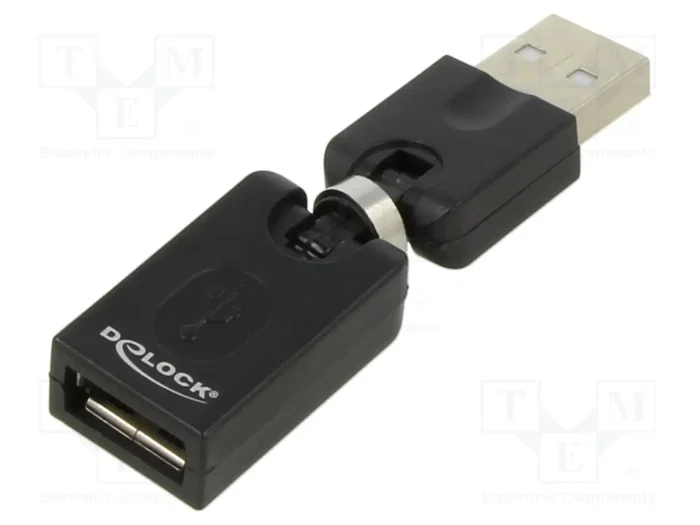 DeLOCK 65260 Adaptador USB 2.0 A de macho a hembra, Negro DeLOCK 65260 Adaptador USB 2.0 A de macho a hembra, Negro