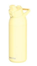QUOKKA BOTELLA TERMO NIÑOS 700ML ACERO INOXIDABLE CON BEBEDERO SIPPER TIDE PASTEL YELLOW - COLOR AMARILLO PASTEL