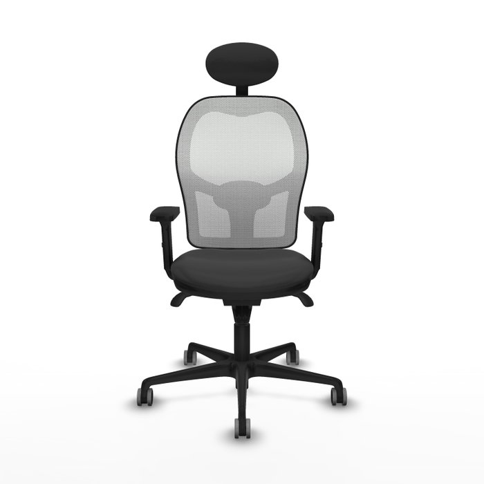 PIQUERAS Y CRESPO Silla de oficina Jorquera con mecanismo Sincro Gris/Blanco PIQUERAS Y CRESPO Silla de oficina Jorquera con mecanismo Sincro Gris/Blanco