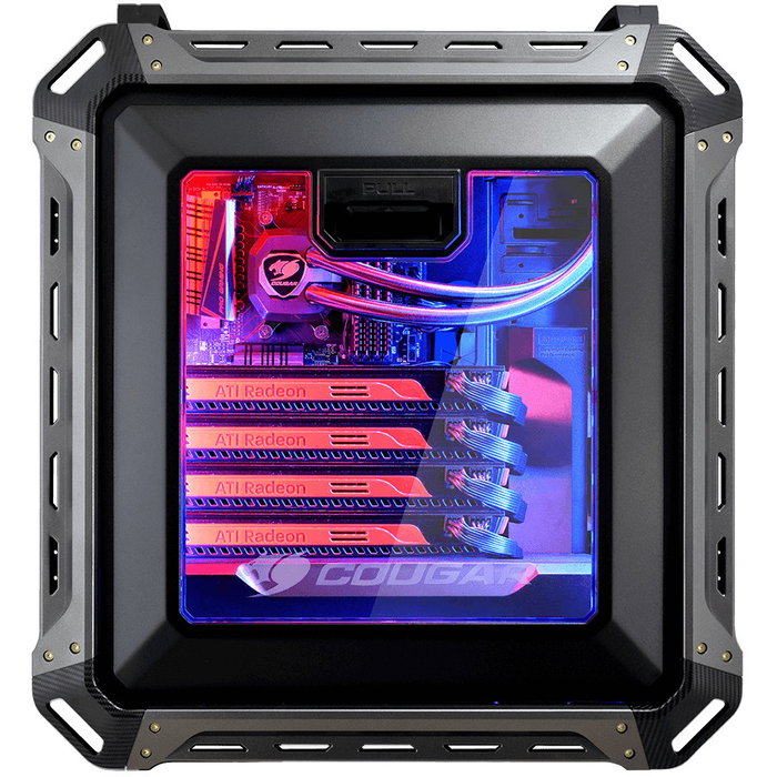 Cougar CGR-6AMKB Caja de PC Full Tower, Negro, Cristal Acrílico, Malla, Metal
