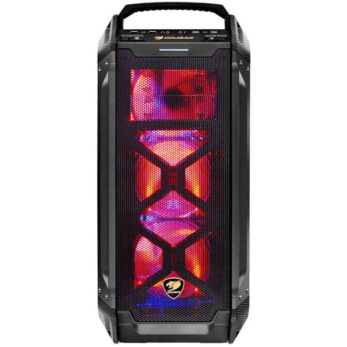 Cougar CGR-6AMKB Caja de PC Full Tower, Negro, Cristal Acrílico, Malla, Metal