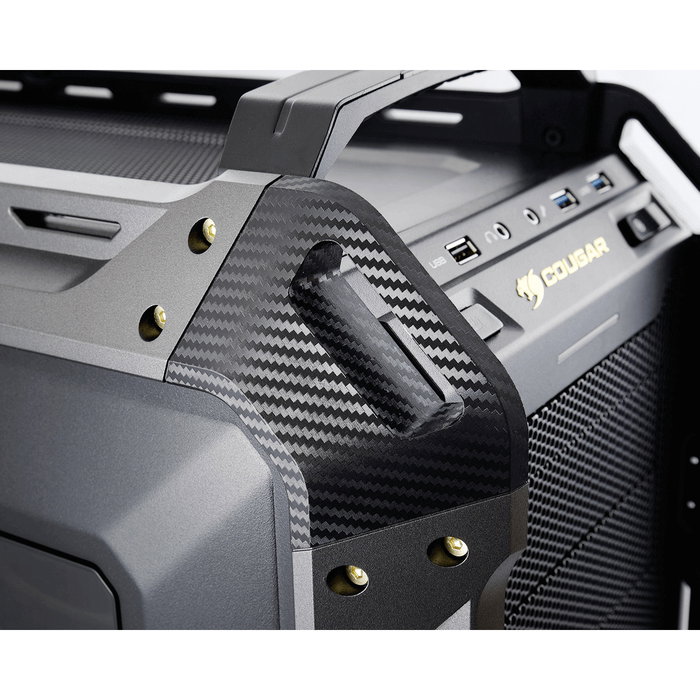 Cougar CGR-6AMKB Caja de PC Full Tower, Negro, Cristal Acrílico, Malla, Metal