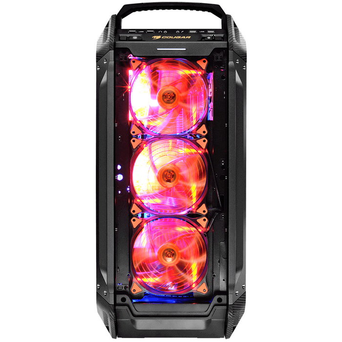 Cougar CGR-6AMKB Caja de PC Full Tower, Negro, Cristal Acrílico, Malla, Metal