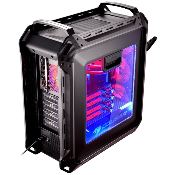 Cougar CGR-6AMKB Caja de PC Full Tower, Negro, Cristal Acrílico, Malla, Metal