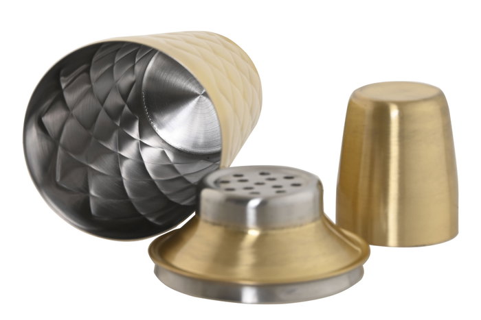 DKD Home Decor Set de Coctel 7 Piezas Inox Mate Dorado