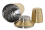 DKD Home Decor Set de Coctel 7 Piezas Inox Mate Dorado