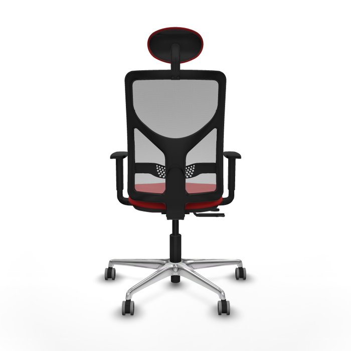 PIQUERAS Y CRESPO Silla de oficina Motilla Rojo/Gris con mecanismo Sincro/Traslack PIQUERAS Y CRESPO Silla de oficina Motilla Rojo/Gris con mecanismo Sincro/Traslack