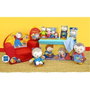 Fun House Vajilla T'choupi con platos hondos, caja de aperitivos, botella y peluche