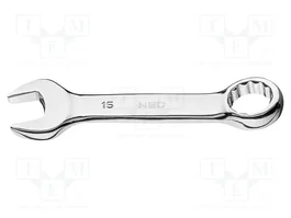 NEO TOOLS Llave plana-estriada bilateral de 15mm