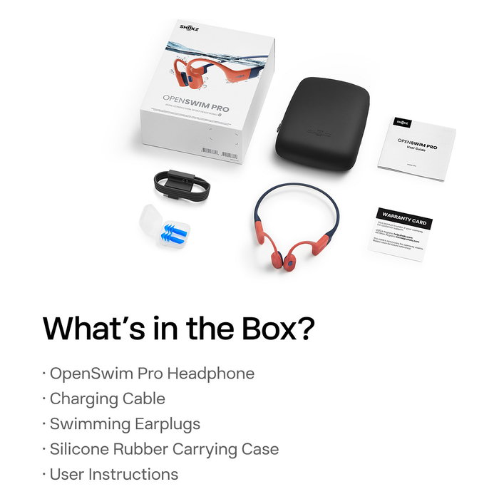 Shokz Auriculares Inalámbricos OpenSwim Pro S711 para Deportes, Conducción Ósea, Gris, 9h Autonomía