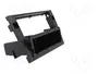 ACV Bastidor de montaje de radio 2 DIN para Audi y Seat, Negro