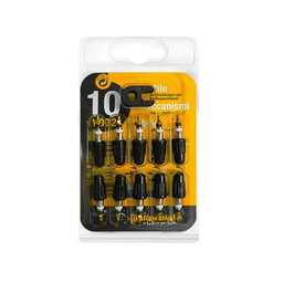 Continental Set Obuses Para Válvula Presta Aluminio con Tapones 10 Unidades