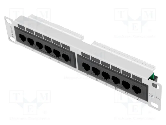 Lanberg Patch Panel 12 puertos 1U 10 pulg. Cat.5e UTP gris Lanberg Patch Panel 12 puertos 1U 10 pulg. Cat.5e UTP gris