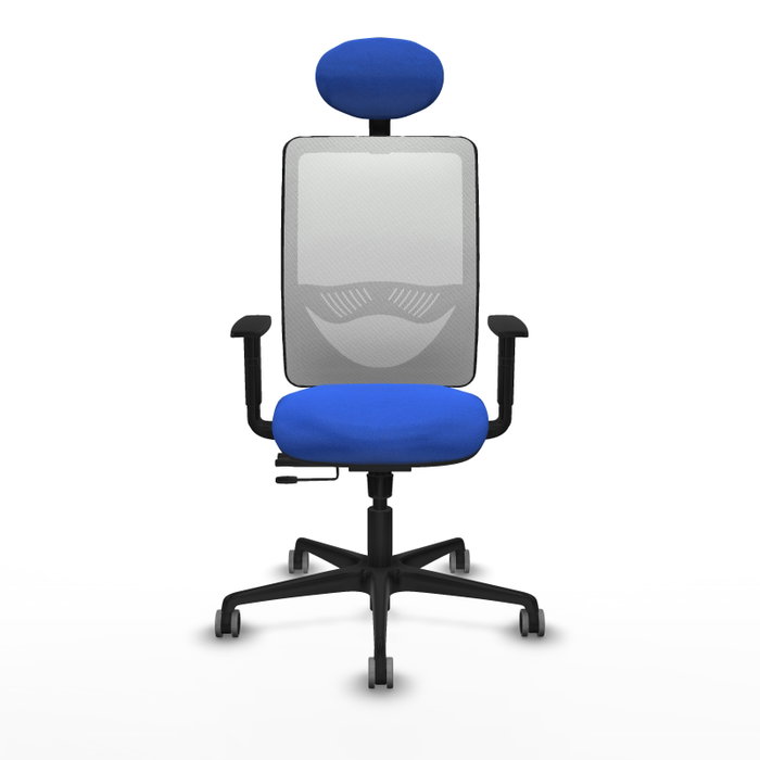 PIQUERAS Y CRESPO Silla de oficina Zulema con Mecanismo Sincro/Traslack Azul y Blanco PIQUERAS Y CRESPO Silla de oficina Zulema con Mecanismo Sincro/Traslack Azul y Blanco