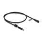 DeLOCK Cable de extensión DC 5,5 x 2,5 mm macho a hembra con rosca M12 x 1,75 mm, 0,5 m, negro