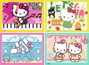 Hello Kitty Pack de 4 Puzzles ¡Vamos, Hello Kitty! (4x100 Piezas)