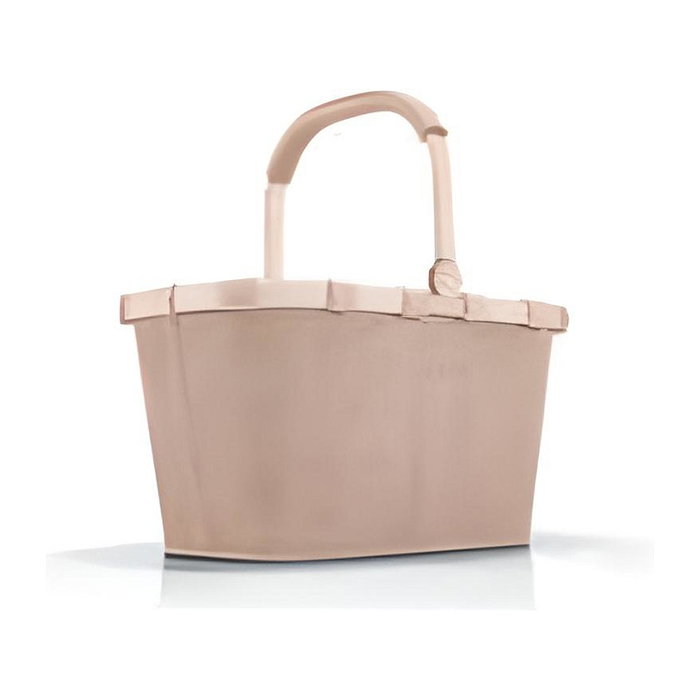 Reisenthel Carrybag Twist Coffee - Bolsa de Compra Plegable, Poliéster Marrón, 22 Litros, 480 mm, Monocromo, con Bolsillo y Tapa