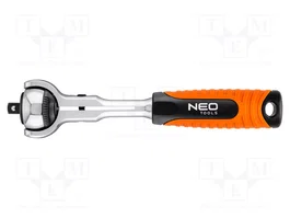 NEO TOOLS Llave de trinquete articulada de 1/4 pulgada y 360 mm