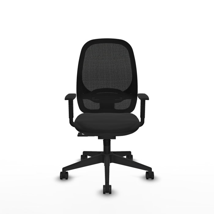 PIQUERAS Y CRESPO Silla de oficina Cilanco con mecanismo Sincro, Negro