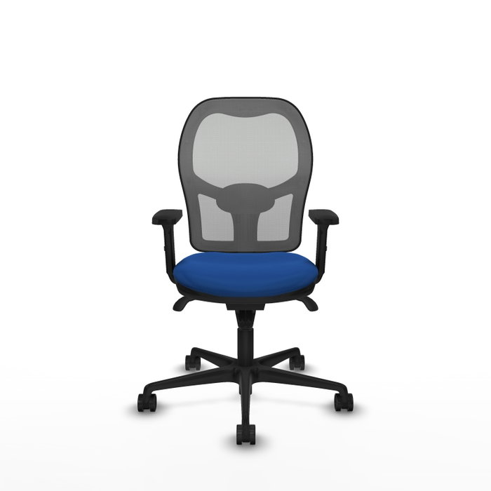 PIQUERAS Y CRESPO Silla de oficina Jorquera con mecanismo Sincro, Azul y Gris