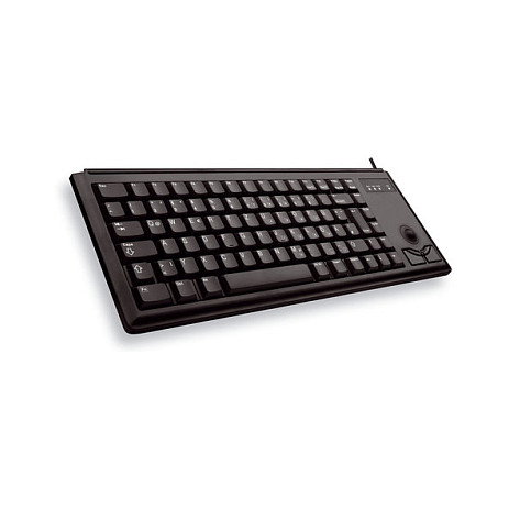 Cherry G84-4400 Teclado Compacto Alámbrico USB QWERTY US Negro Completo (100%) con Bola de Seguimiento