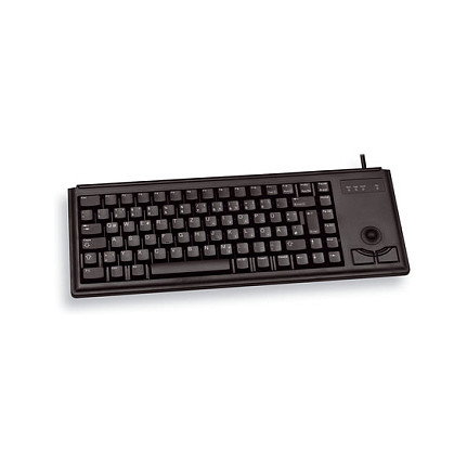 Cherry G84-4400 Teclado Compacto Alámbrico USB QWERTY US Negro Completo (100%) con Bola de Seguimiento