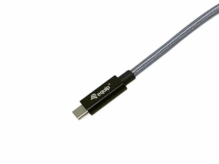 Equip 128421 Cable USB4 Gen 2x2 USB-C a USB-C 1 m - 20 Gbps, Power Delivery 240W, 4K@60Hz, Macho-Macho, Plata Equip 128421 Cable USB4 Gen 2x2 USB-C a USB-C 1 m - 20 Gbps, Power Delivery 240W, 4K@60Hz, Macho-Macho, Plata