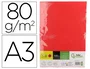 Liderpapel Papel de color Din A3 80 g Rojo intenso (500 hojas)