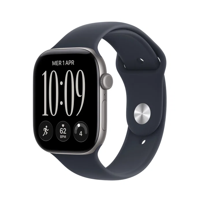 Apple Watch Series 12 GPS 46mm Gris Espacial con Correa Deportiva Azul Marino (M/L) Apple Watch Series 12 GPS 46mm Gris Espacial con Correa Deportiva Azul Marino (M/L)