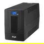 FSP iFP2000 SAI Torre Interactivo Linea-Interactive 2000VA/1200W, Salidas 2xSCHUKO + 2xIEC, 2 Baterías 12V/9Ah, Pantalla LCD