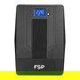 FSP iFP2000 SAI Torre Interactivo Linea-Interactive 2000VA/1200W, Salidas 2xSCHUKO + 2xIEC, 2 Baterías 12V/9Ah, Pantalla LCD