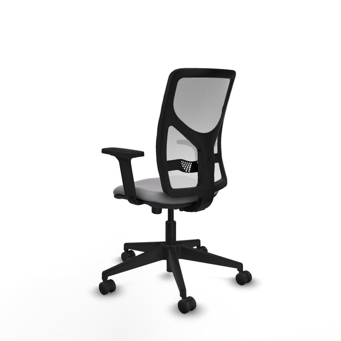 PIQUERAS Y CRESPO Silla de oficina Motilla con mecanismo Sincro, Gris y Blanco