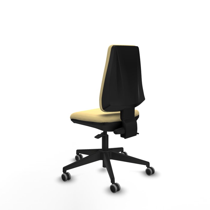 PIQUERAS Y CRESPO Silla de oficina Elche con mecanismo Asincro color Crema