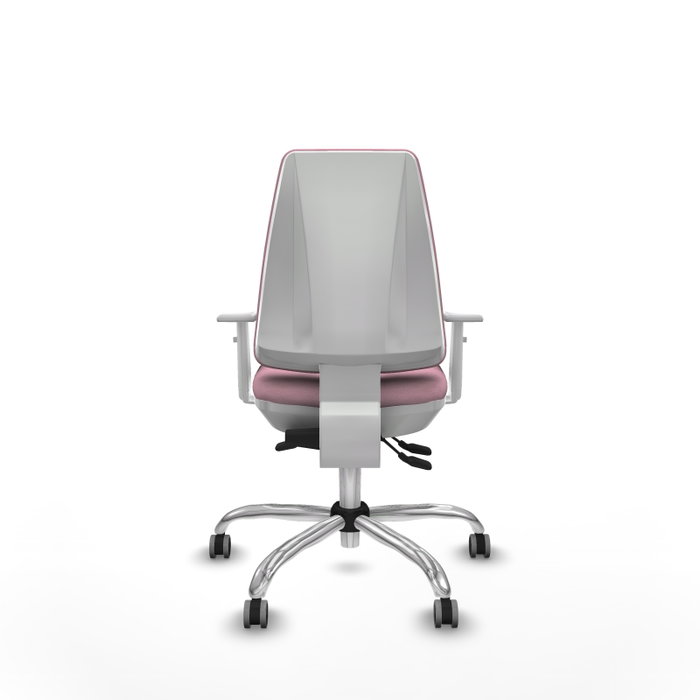 PIQUERAS Y CRESPO Silla de oficina Elche Rosa con mecanismo Asincro y base cromada PIQUERAS Y CRESPO Silla de oficina Elche Rosa con mecanismo Asincro y base cromada