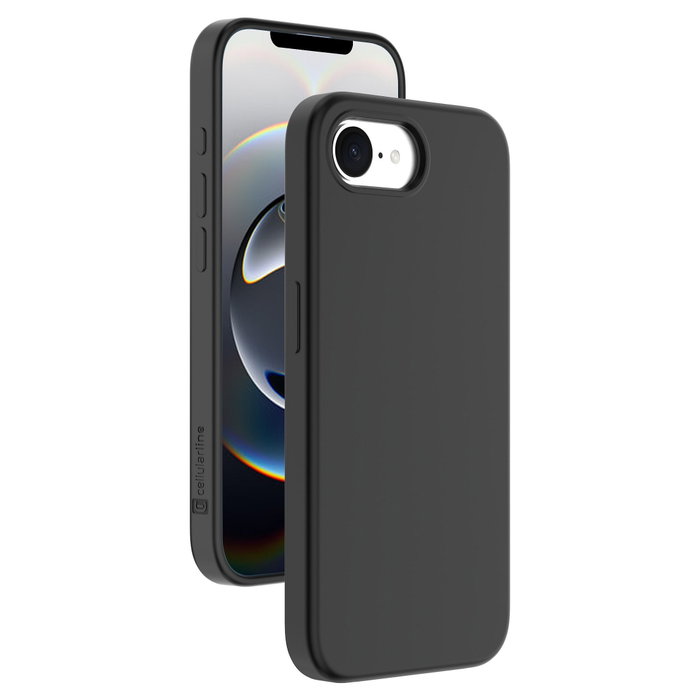 Cellularline Sensation Funda para Apple iPhone 16e / 17e Negro Silicona Antibacteriana Microban Cellularline Sensation Funda para Apple iPhone 16e / 17e Negro Silicona Antibacteriana Microban