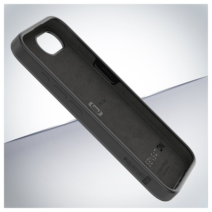 Cellularline Sensation Funda para Apple iPhone 16e / 17e Negro Silicona Antibacteriana Microban Cellularline Sensation Funda para Apple iPhone 16e / 17e Negro Silicona Antibacteriana Microban