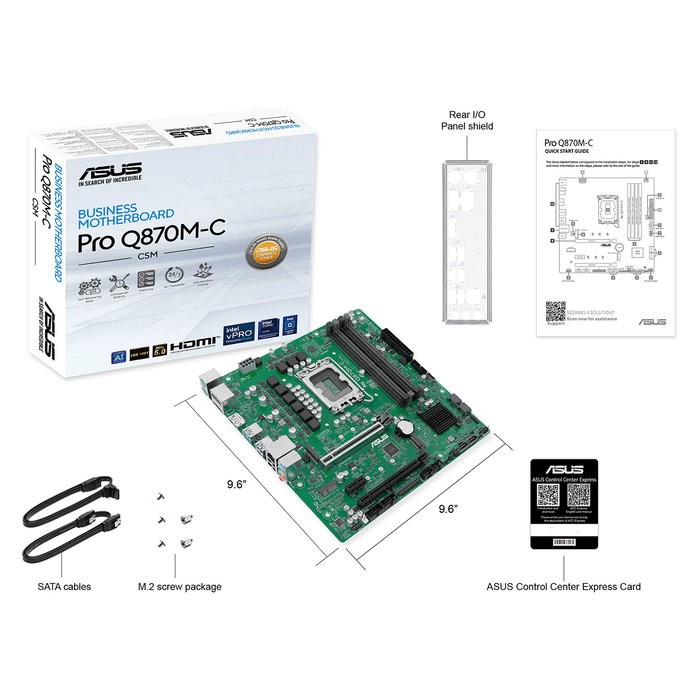 ASUS Placa Base PRO Q870M-C-CSM Intel Q870 DDR5 ATX para PC